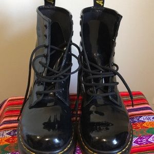 Dr. Martens Black Patent Boots